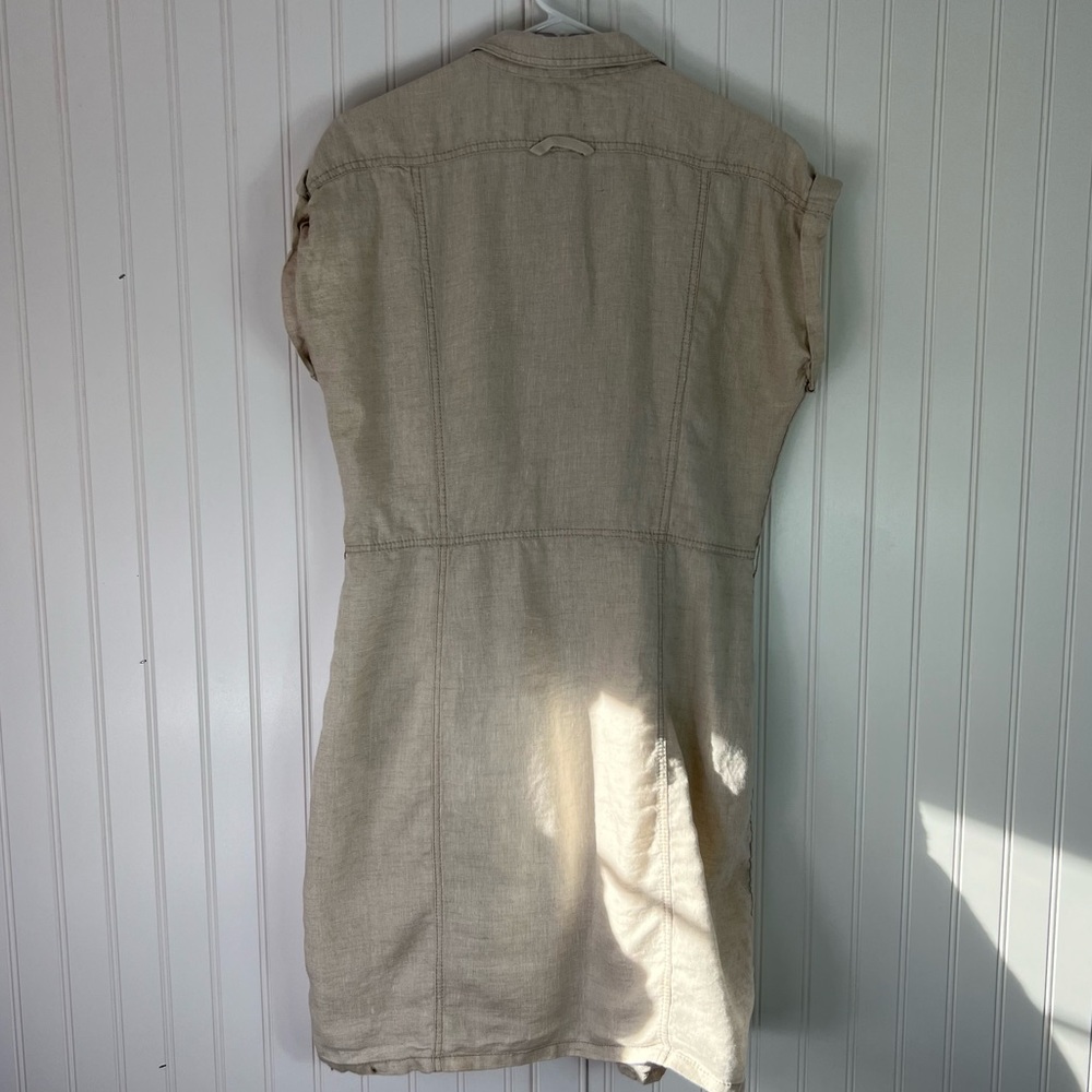 Caslon Pure Linen Shirt Dress Medium - Picture 7 of 12